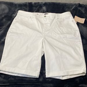 NYDJ White Denim Shorts Briella NWT